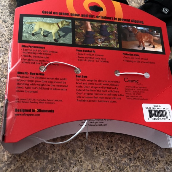 Ultra Paws Durable Dog Boots Size 8/L Black - Picture 4 of 13